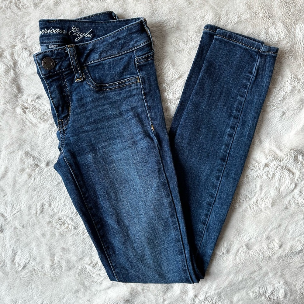 American Eagle Jeans Size 2 Jegging Denim Medium Wash